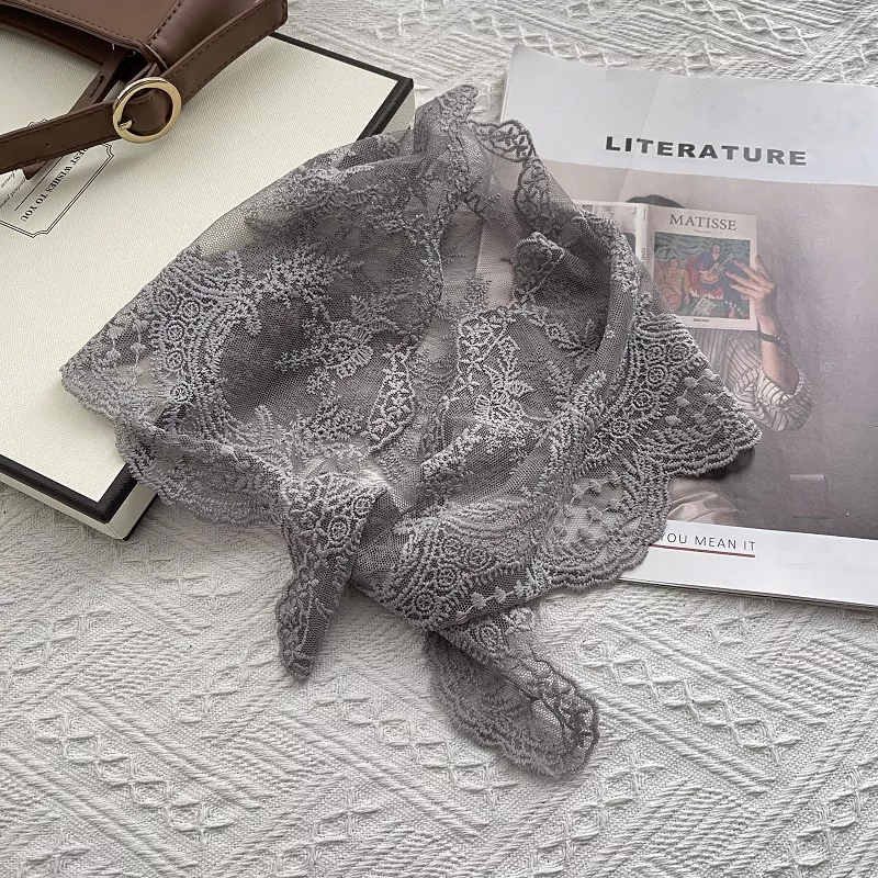 Elegant Lace Sheer Scarf, image 12