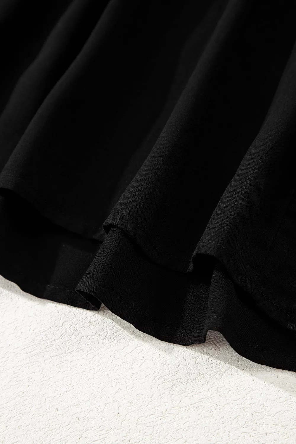 Hidden Buttons Short Sleeve Ruffle Tiered Long Flared Dress, image 7
