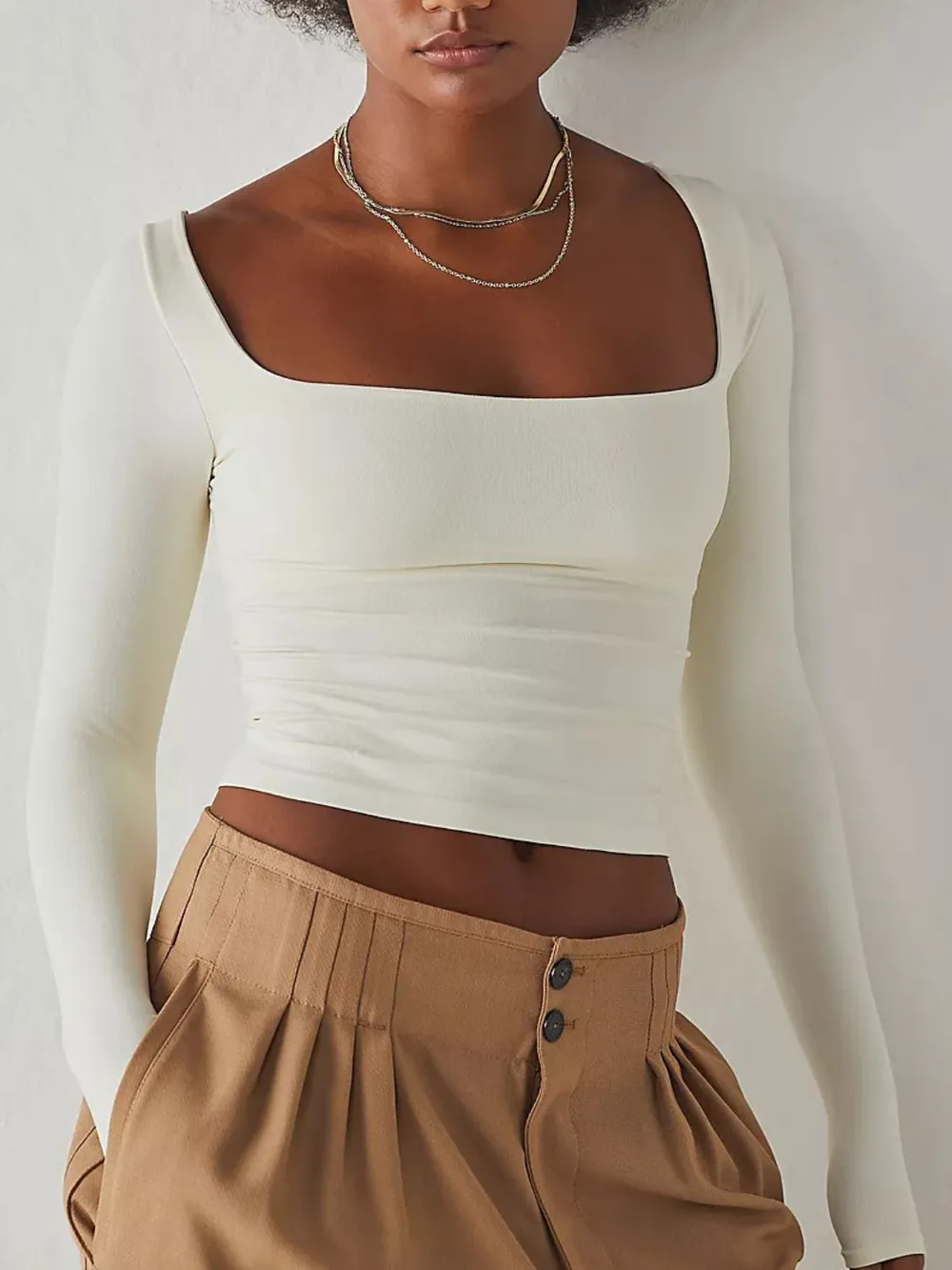 Square Neck Long Sleeve T-Shirt, image 11