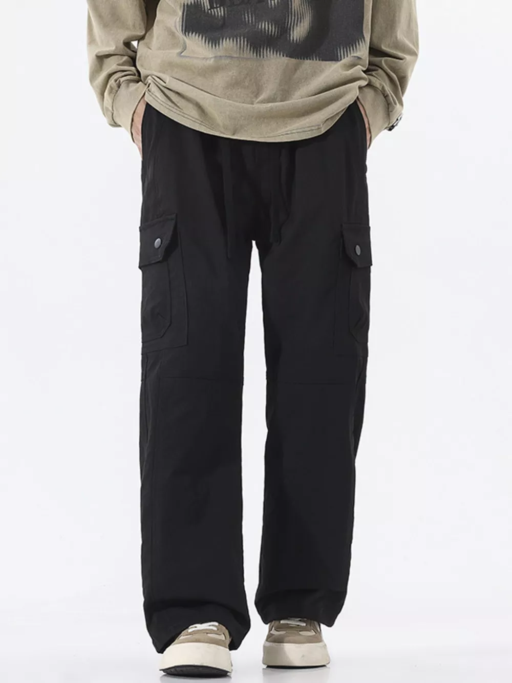 Men's Full Size Multi-Pocket Cargo Utility Pants Plus Size, image 5