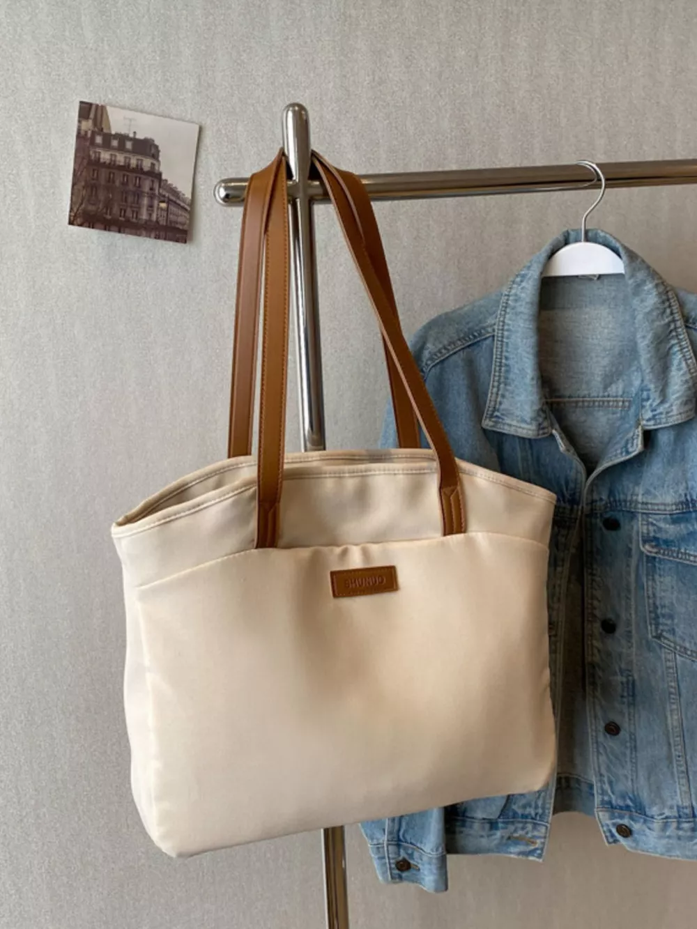 Large Capacity Canvas Shoulder Bag, image 4