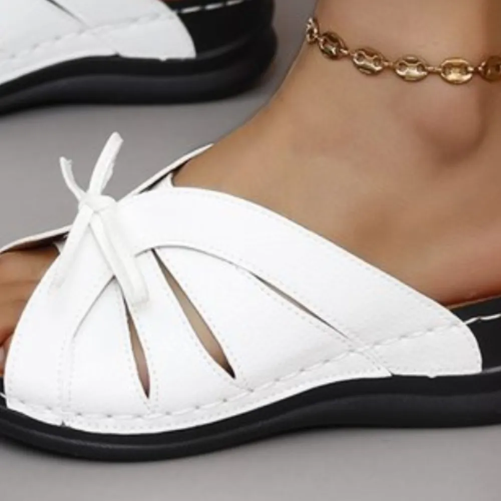 Tied Open Toe Low Heel Sandals, image 5
