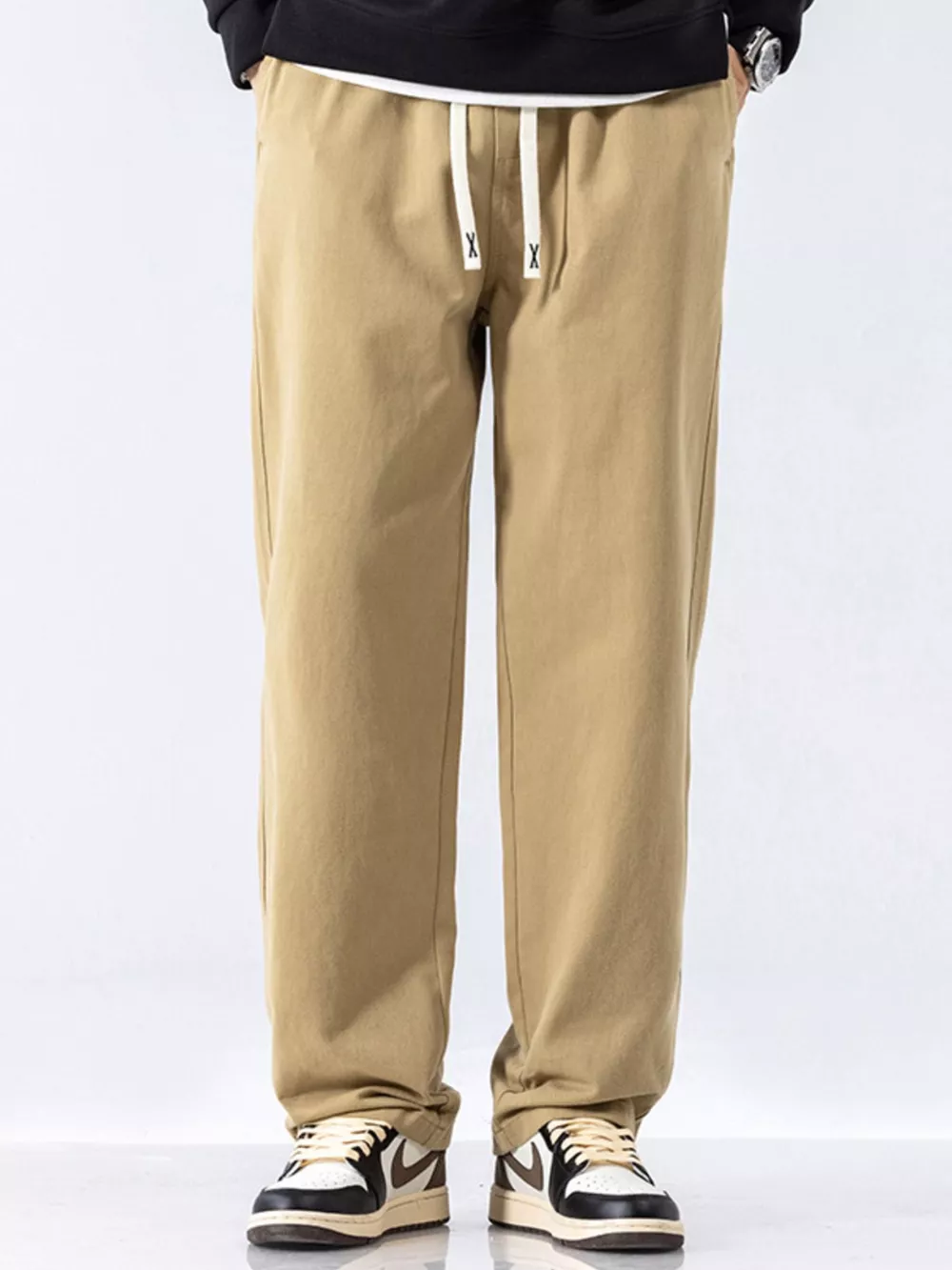 Men's Full Size Casual Loose-Fit Drawstring Pants Plus Size, image 5