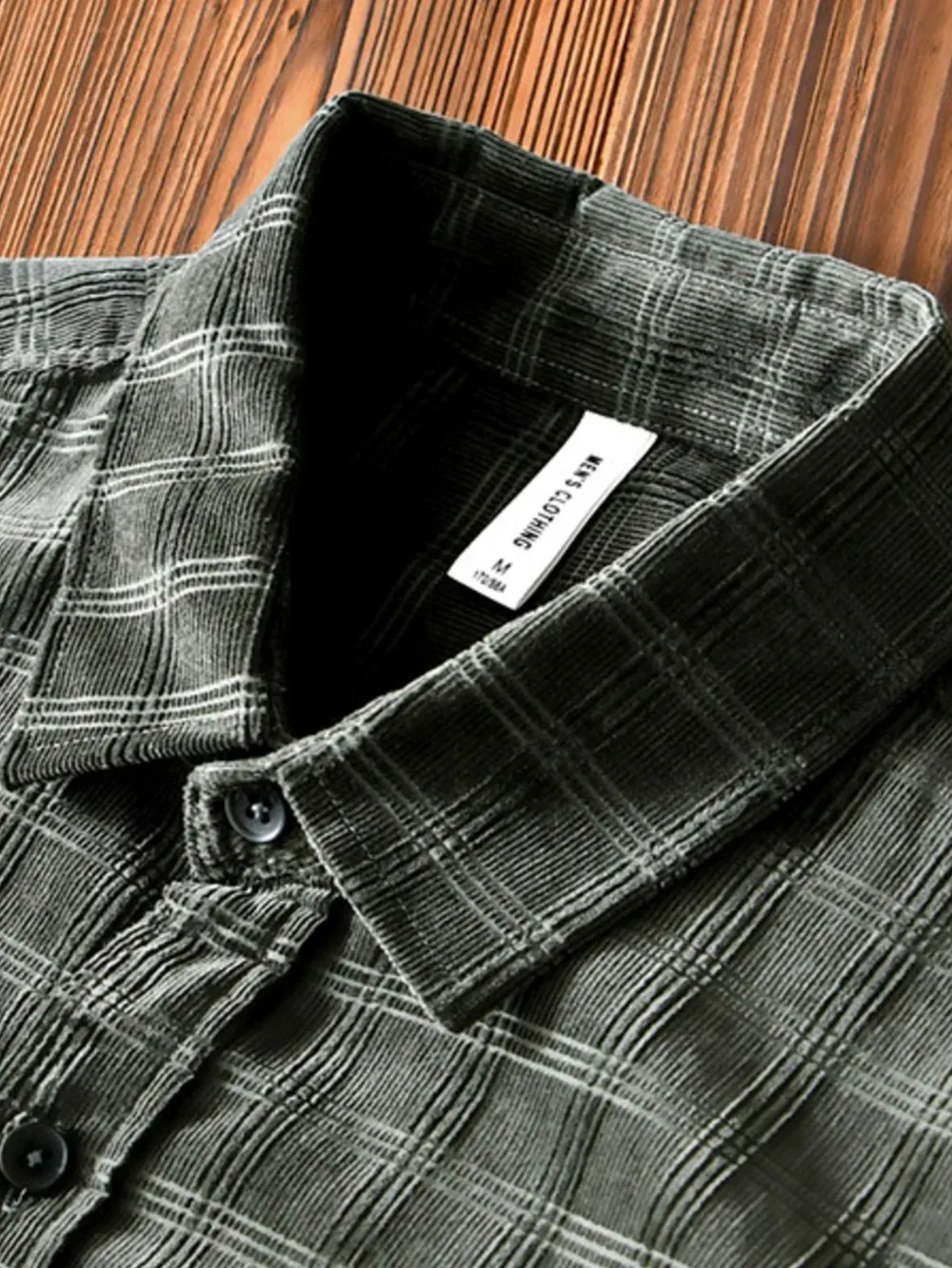Men's Plus Size Striped Button-Up Shirt, image 7