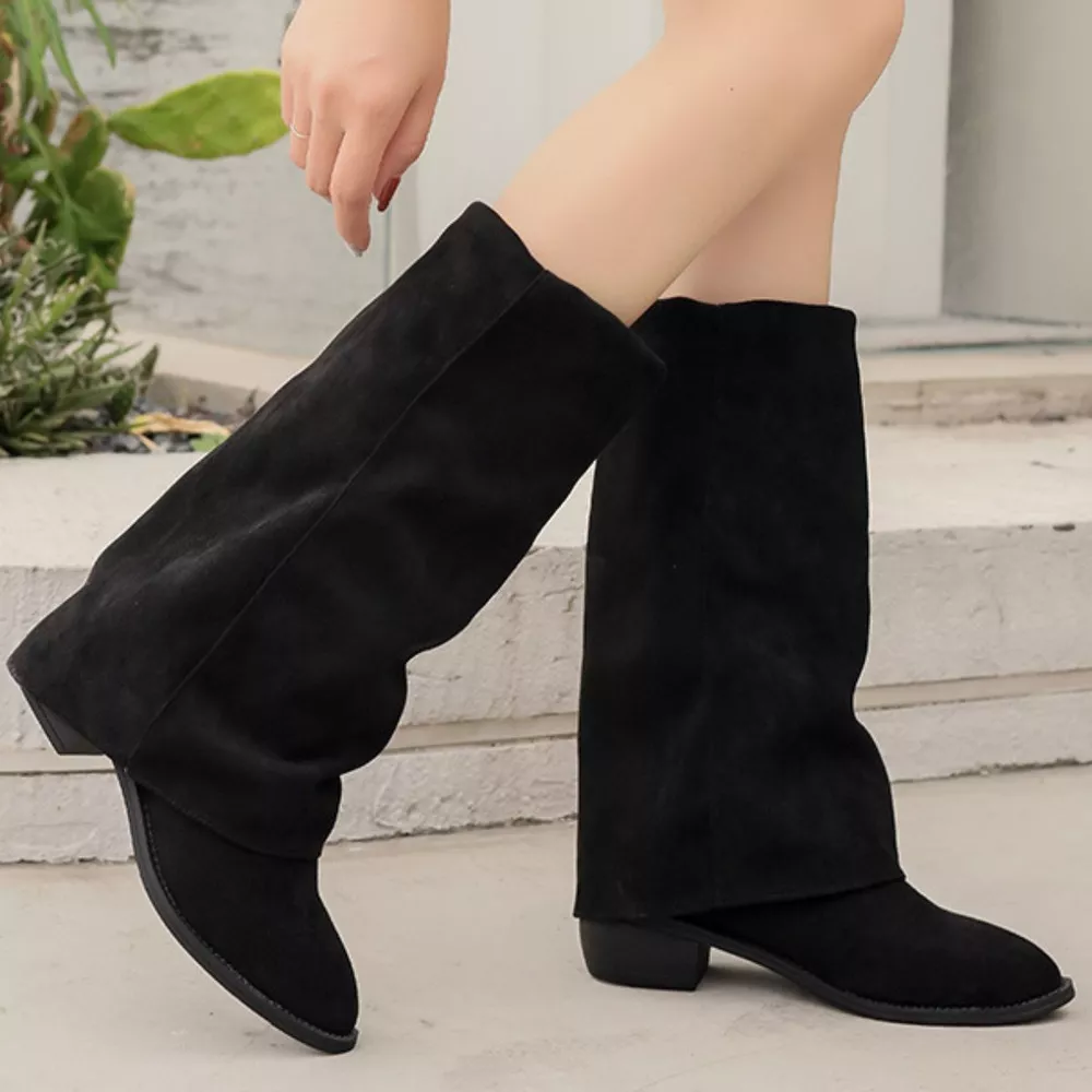 Point Toe Block Heels Boots, image 5