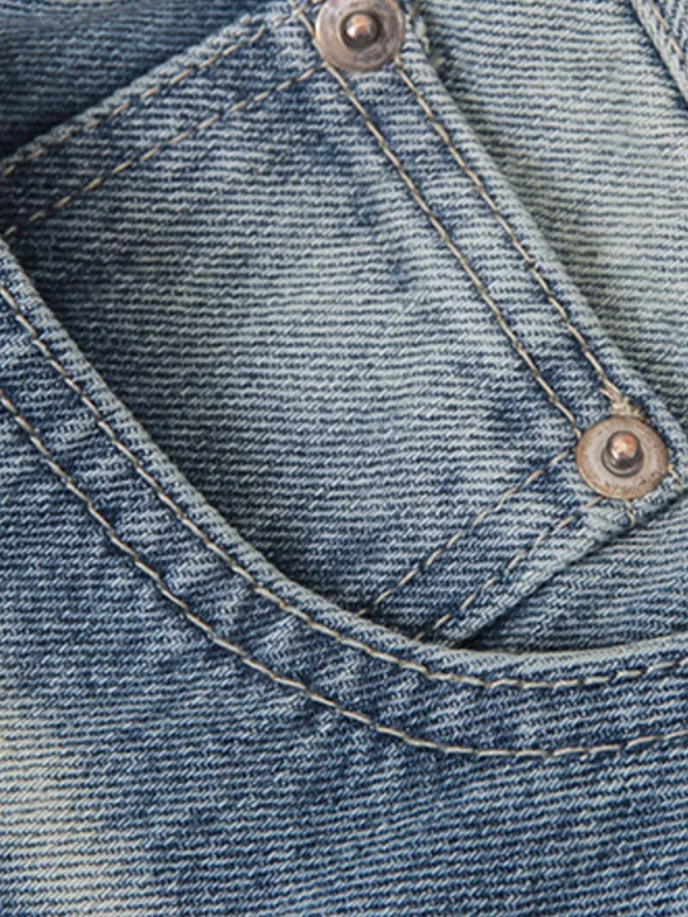 Men's High Waist Wide Leg Washed Jeans, image 5