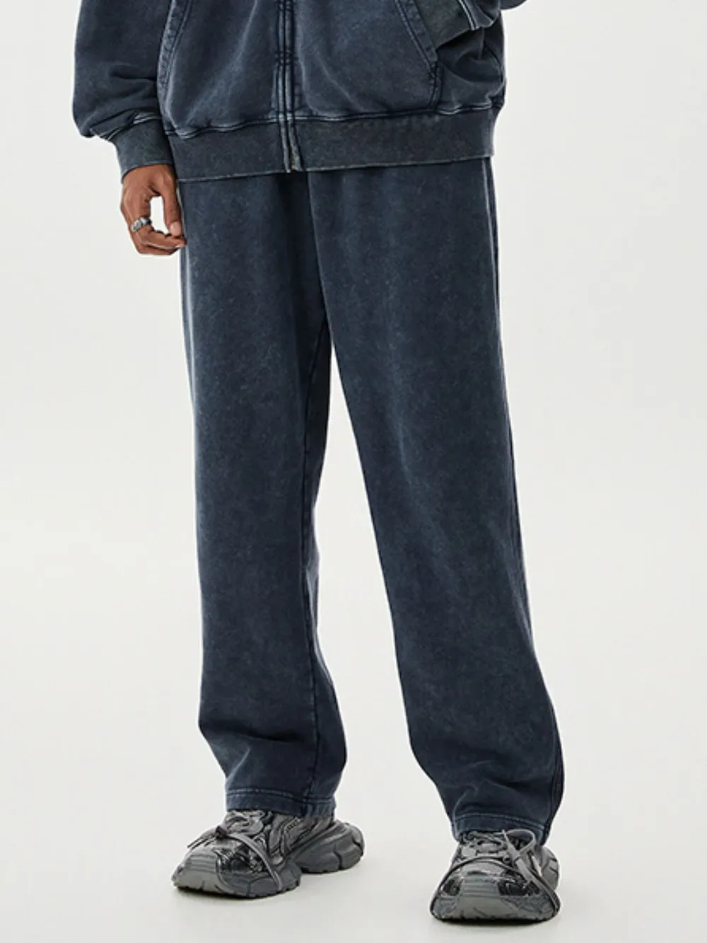 Men's Washed Relaxed Fit Sweatpants, image 9