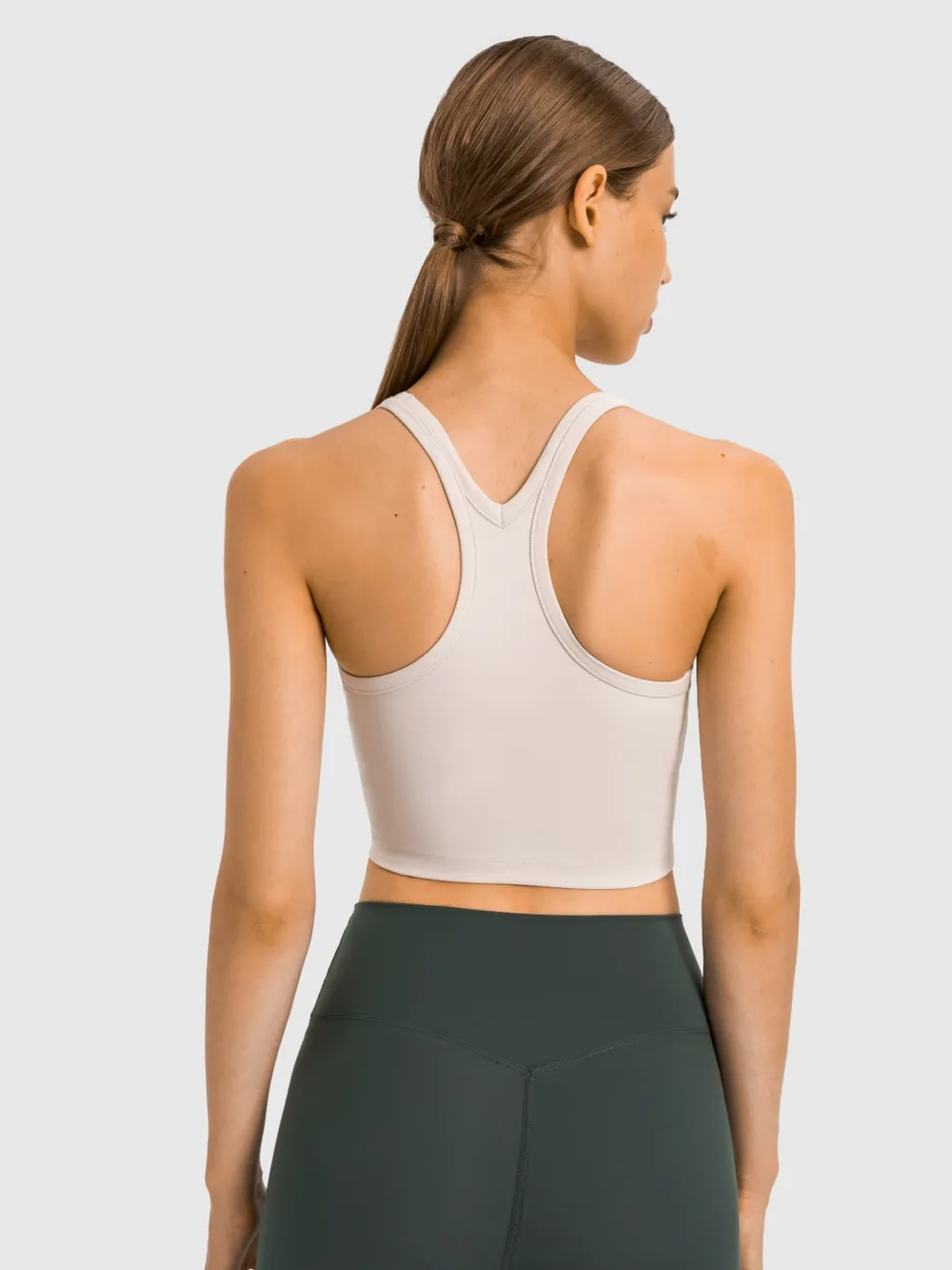 Scoop Neck Active Tank with Detachable Chest Pads, image 9