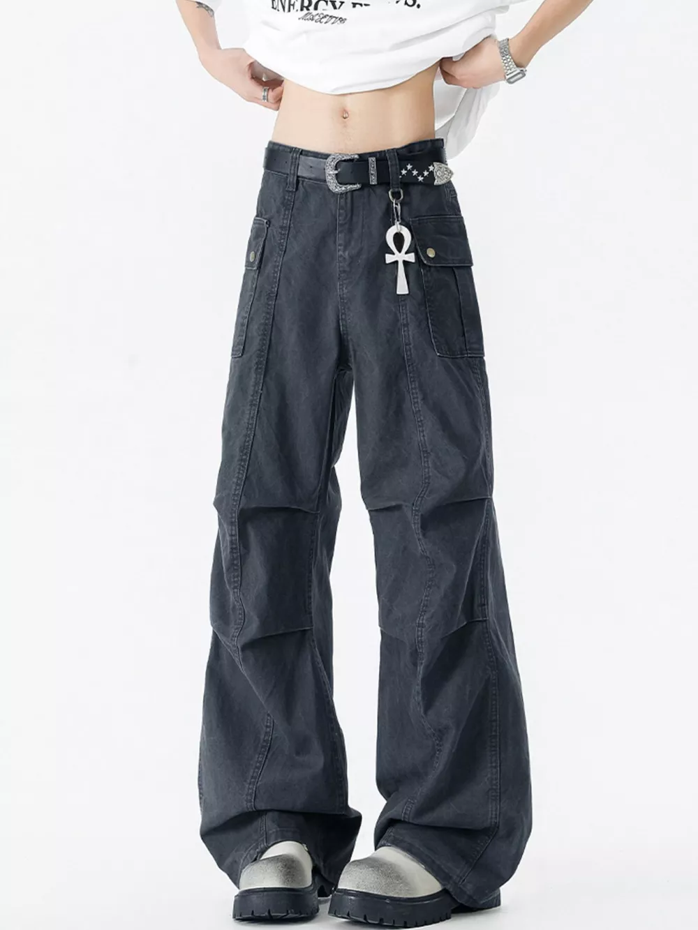 Men's Wide Leg Jeans, image 6