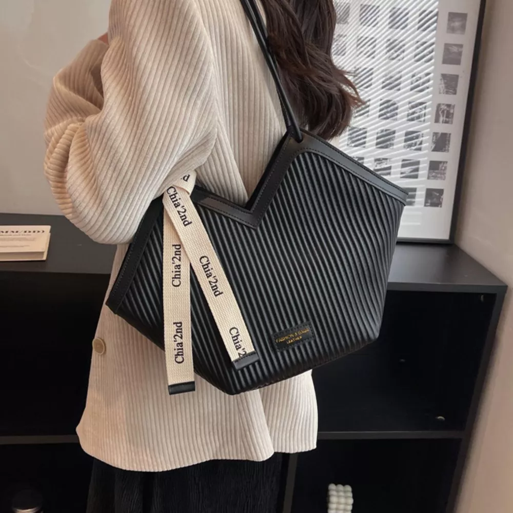 Leather Textured Shoulder Bag, image 2