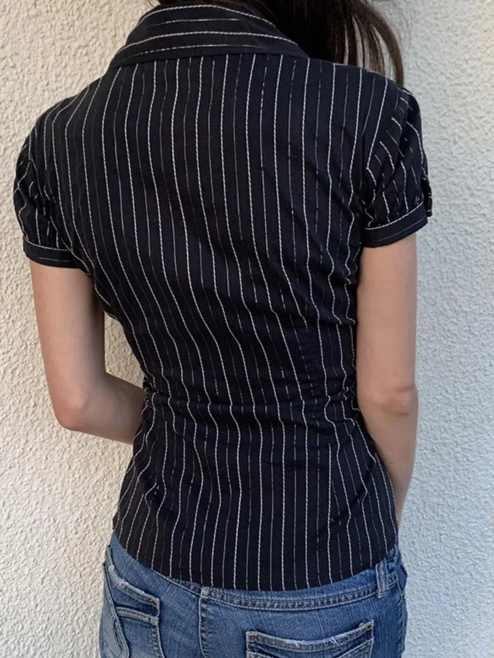 Striped Button-Down Collared Neck Shirt, image 15
