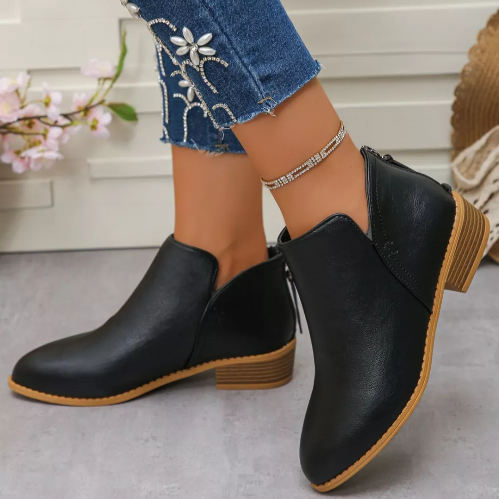 Point Toe Block Heels Boots, image 10