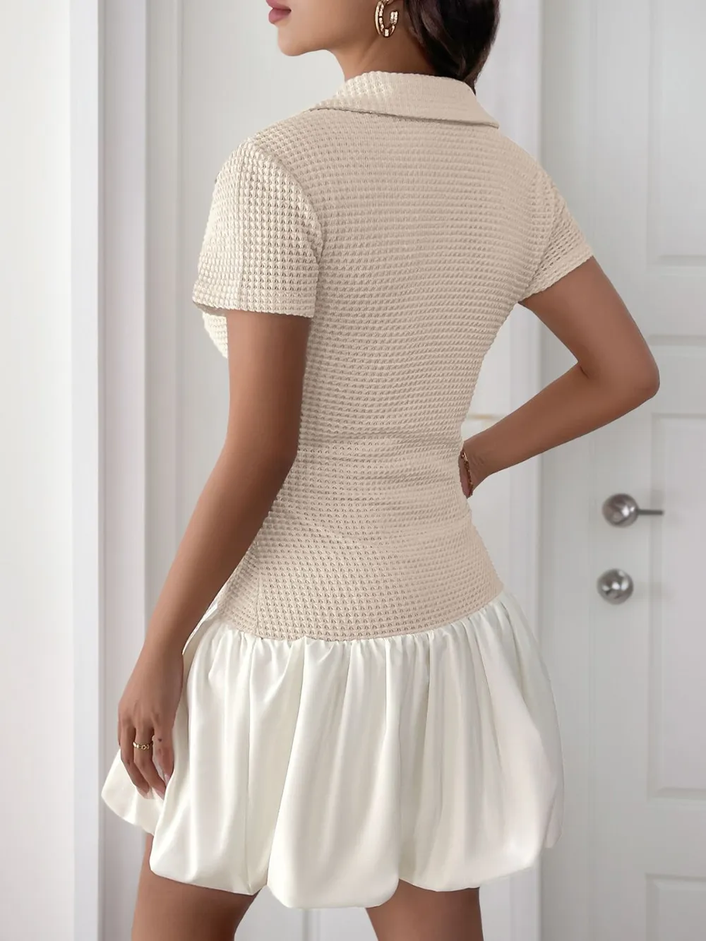 Johnny Collar Short Sleeve Mini Dress, image 2