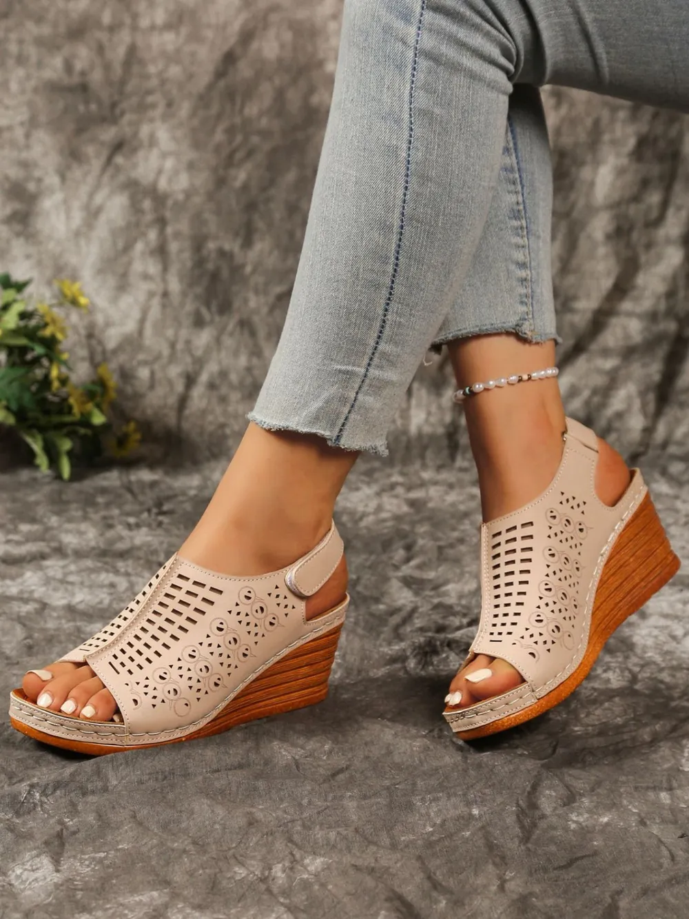 Open Toe Wedge Sandals, image 7