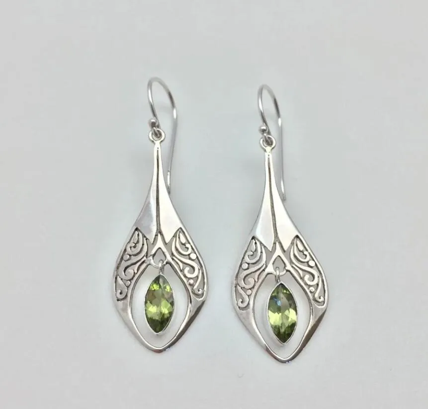 Alloy Rhinestone Cutout Earrings, image 2