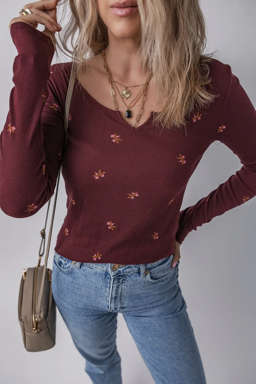 Floral Long Sleeve T-Shirt, image 3