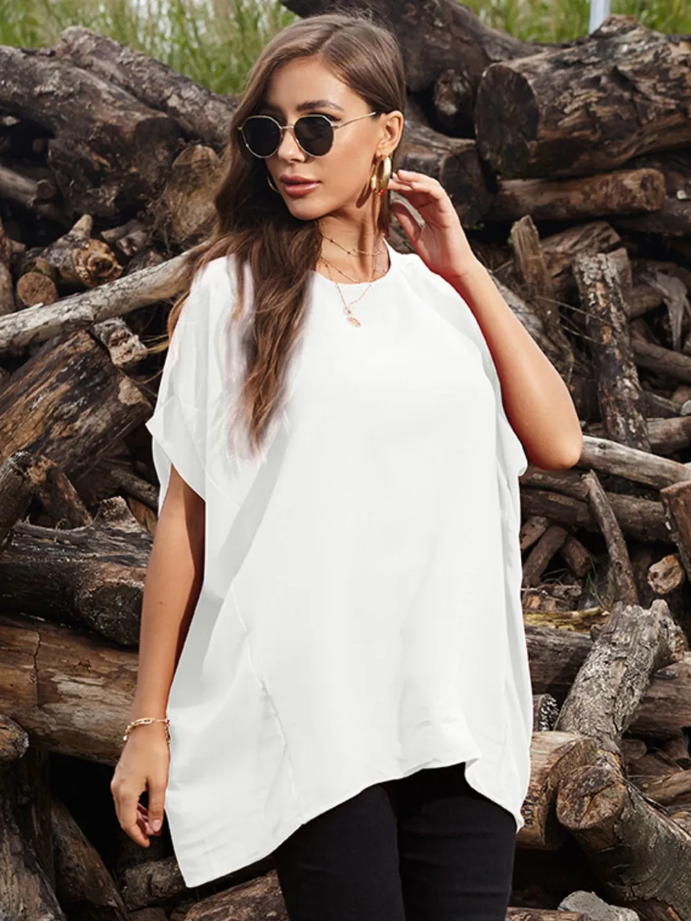 Round Neck Short Sleeve T-Shirt, image 6