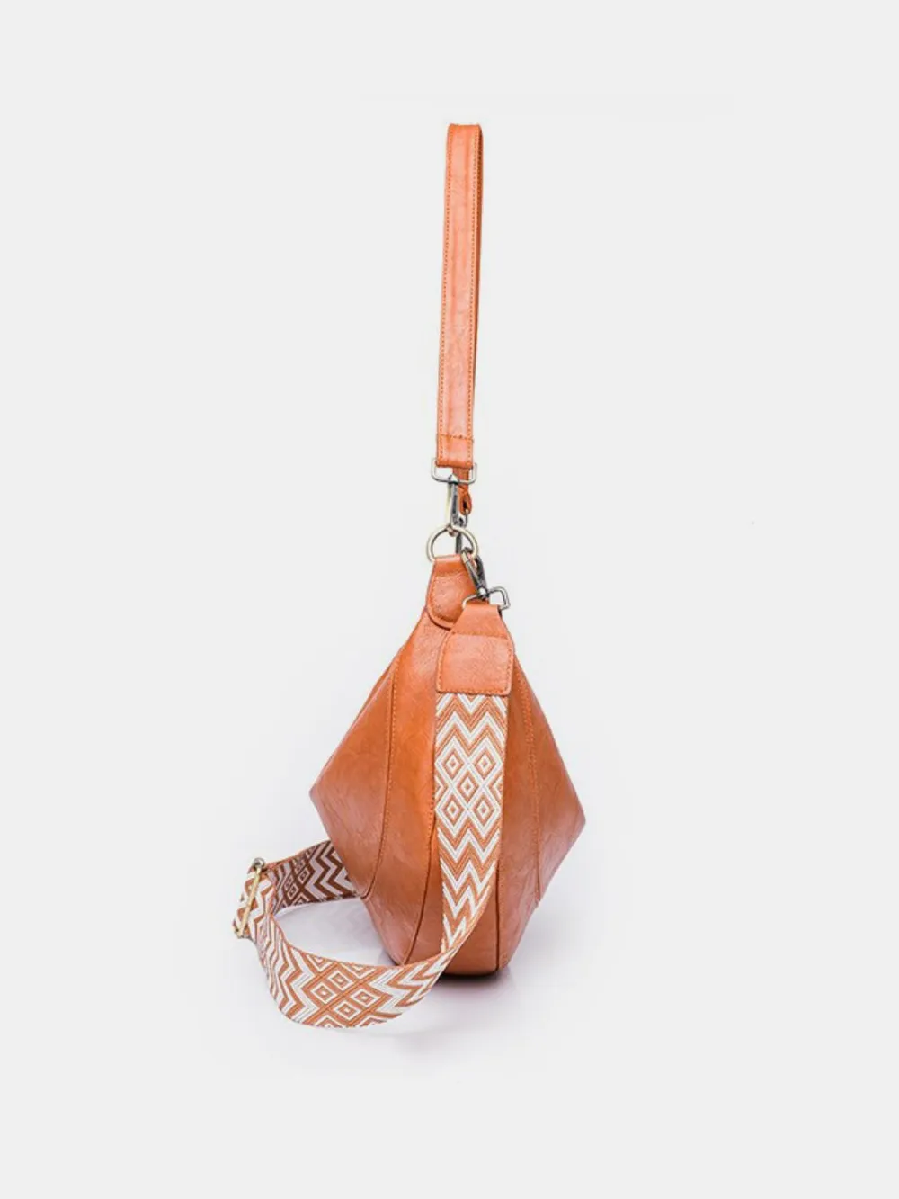 PU Leather Removable Strap Crossbody Bag, image 4