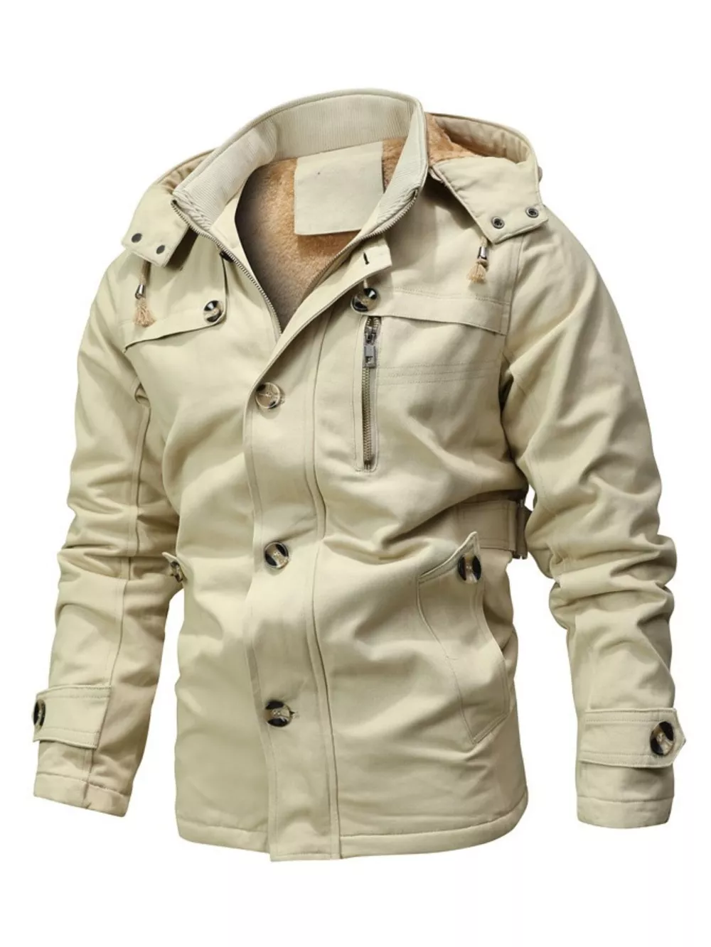 Men's Plus Size Zip Up Lightweight Bomber Jacket, image 2