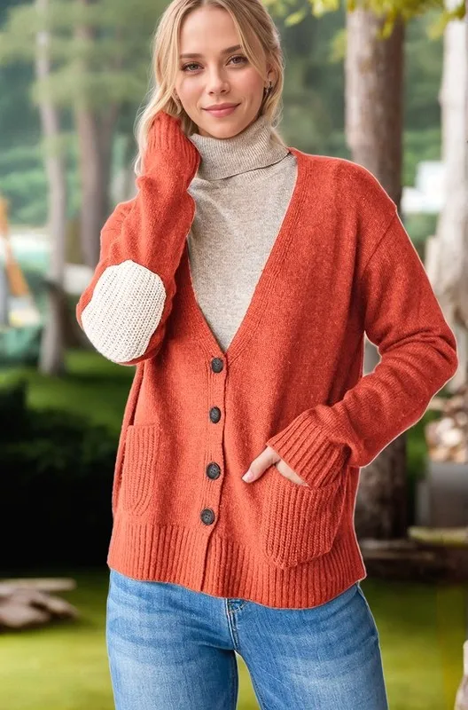 Full Size Long Sleeve V Neck Button Down Cardigan, image 3
