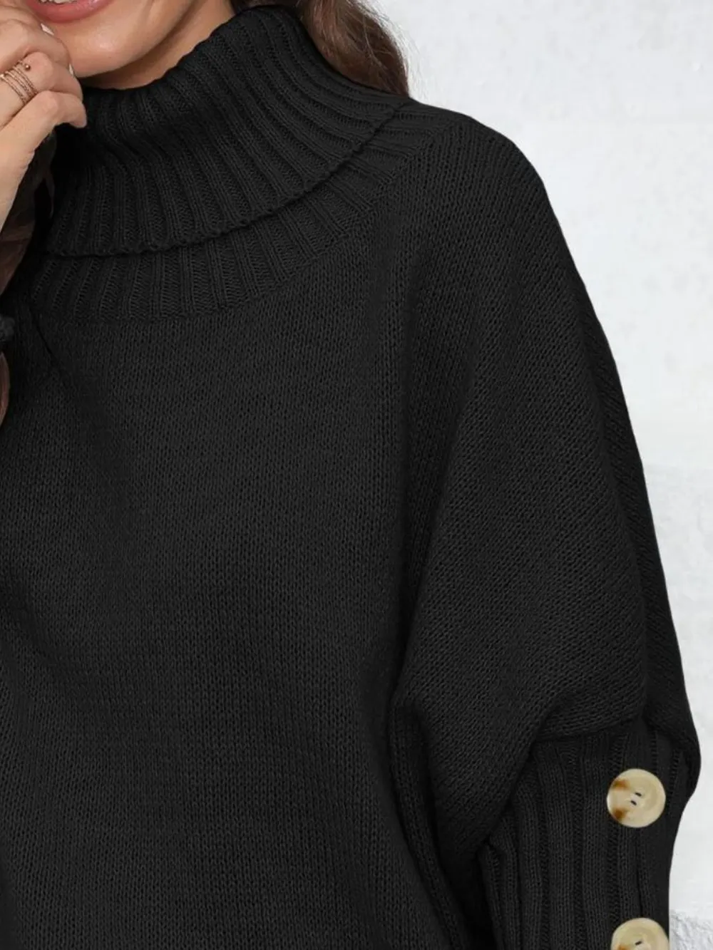 Turtleneck Long Sleeve Sweater, image 5