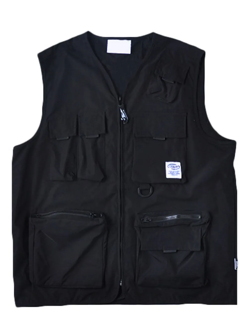Men's Plus Size Zip Up Cargo Vest, image 7