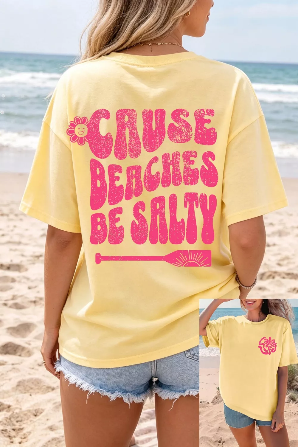 Casual Round Neck Short Sleeve Slogan Print Loose Fit T-shirt, image 2
