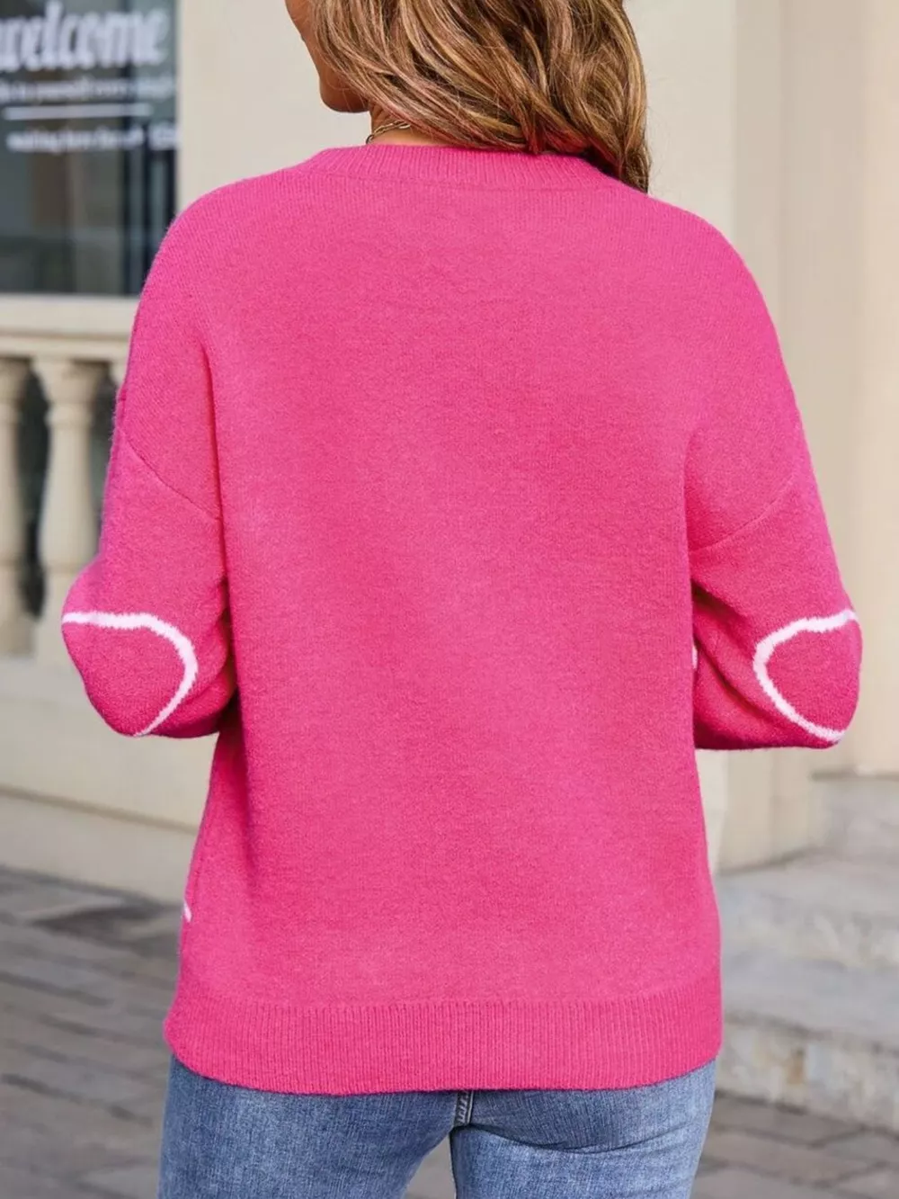 Floral Crew Neck Long Sleeve Sweater, image 10