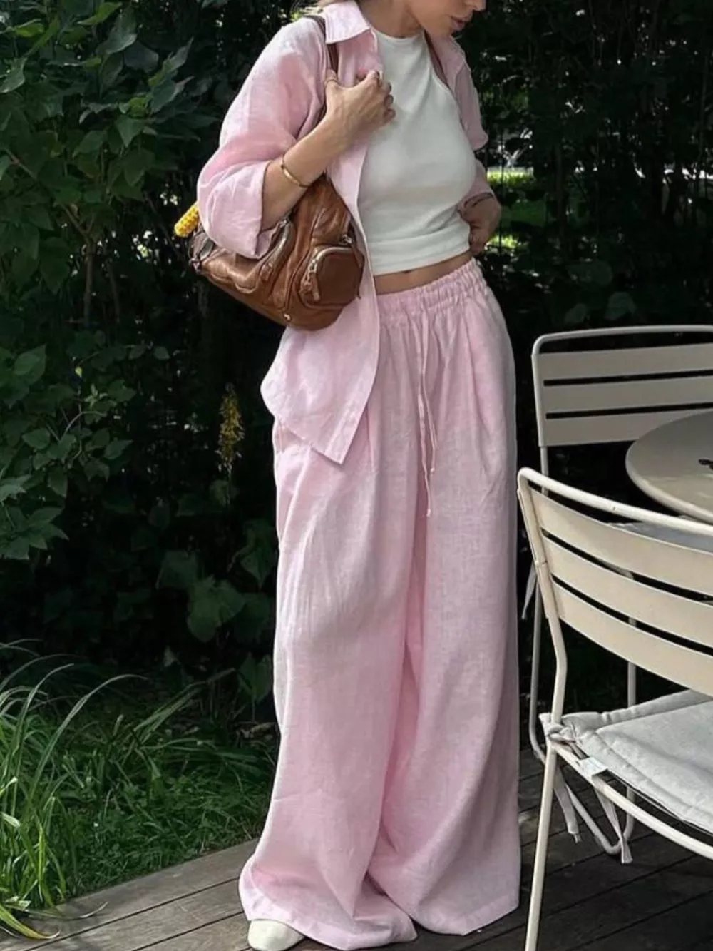 Button Up Long Sleeve Shirt and Pants Set, image 5