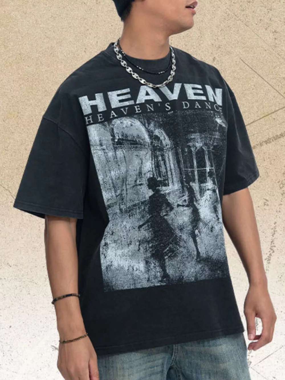 Men's Graphic Round Neck Short Sleeve T-Shirt, image 3