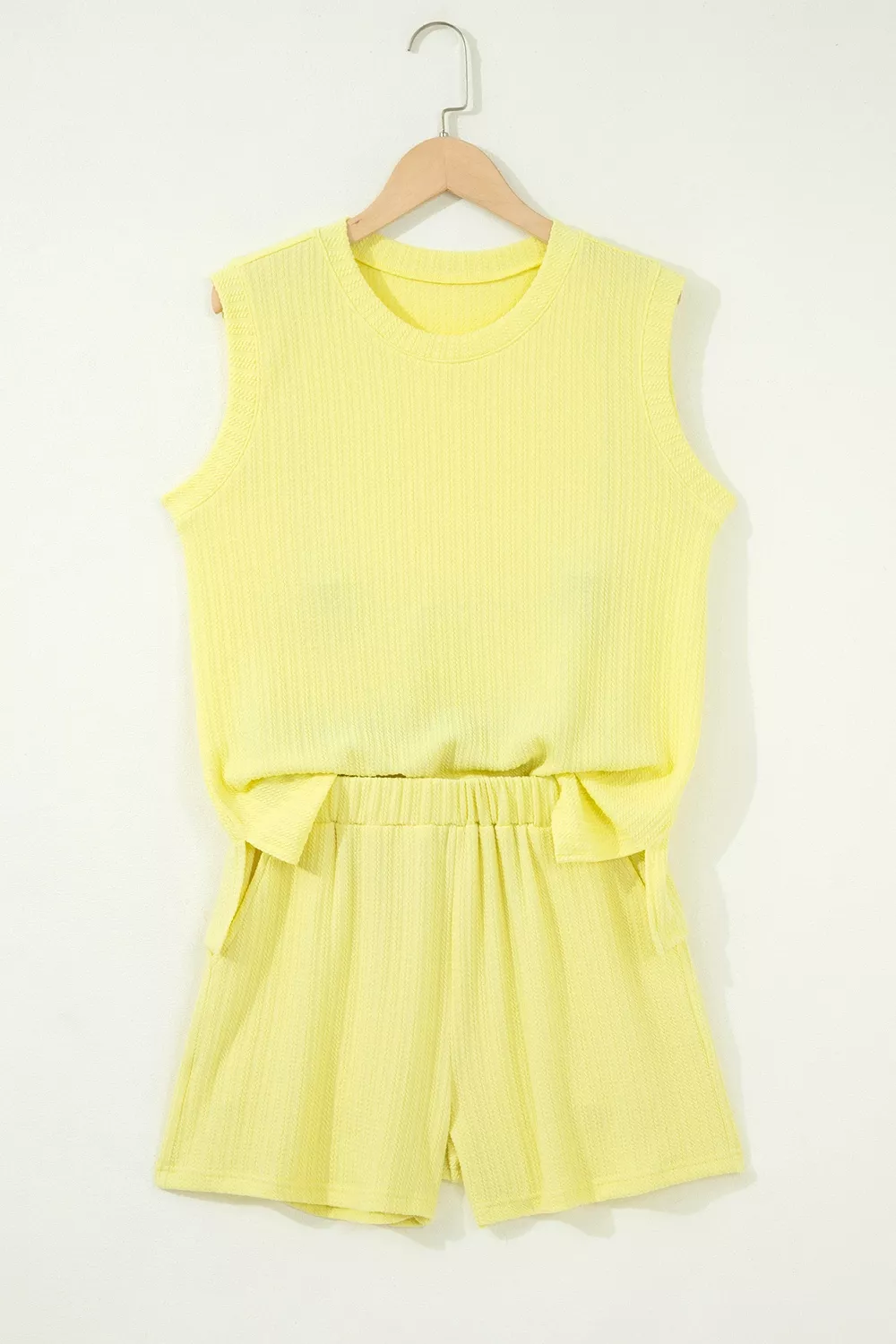 Ribbed Knit Tank and Shorts Set, image 4