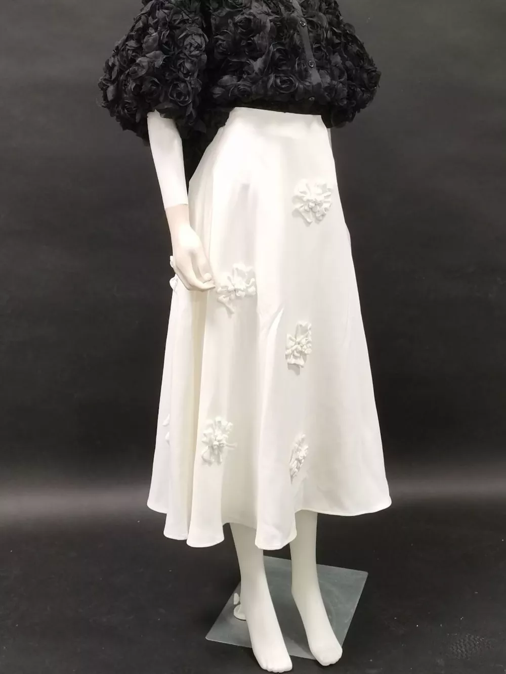 Floral Embellished Midi Skirt, image 7
