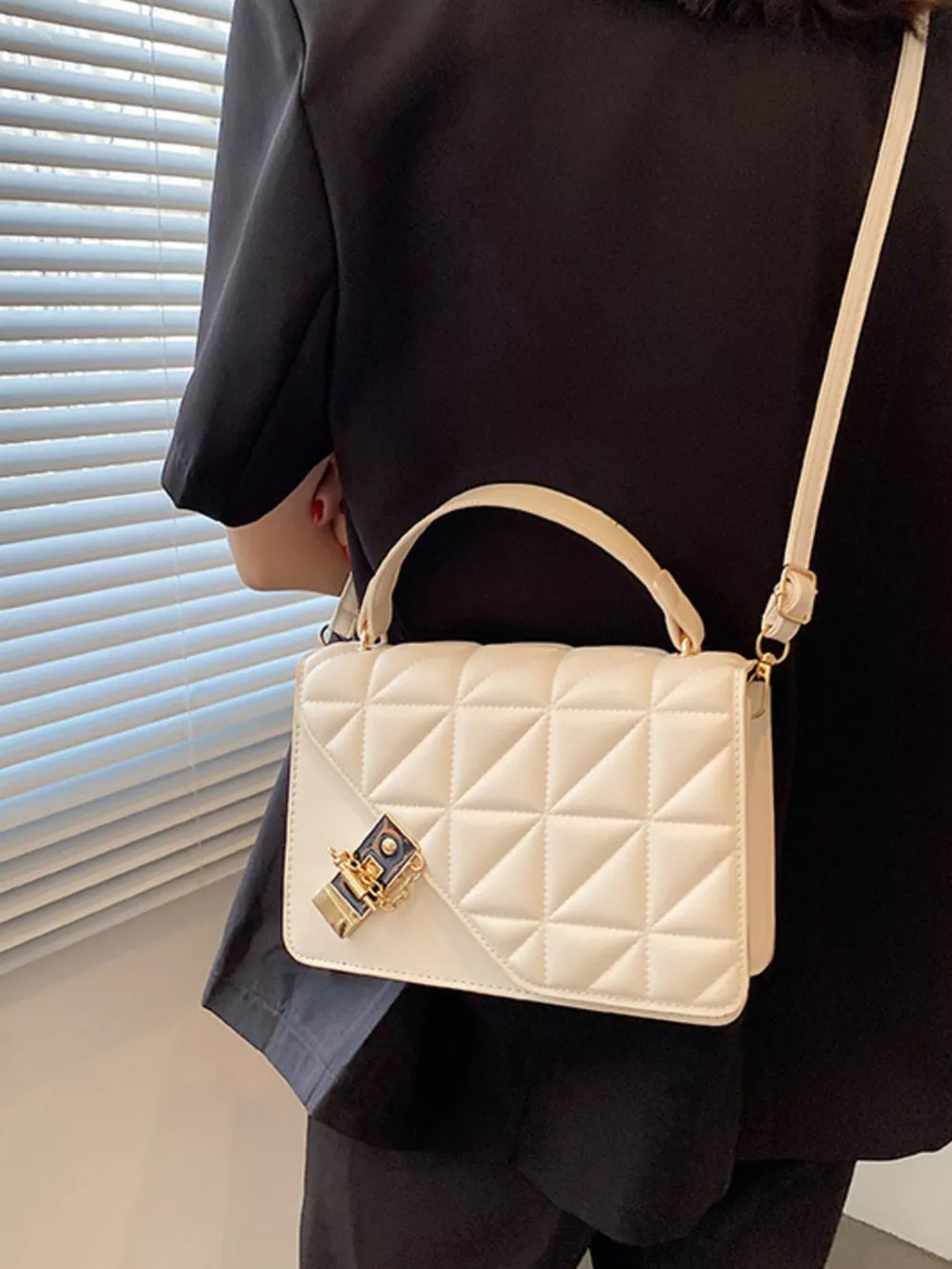 Quilted Flap Crossbody Bag, image 8