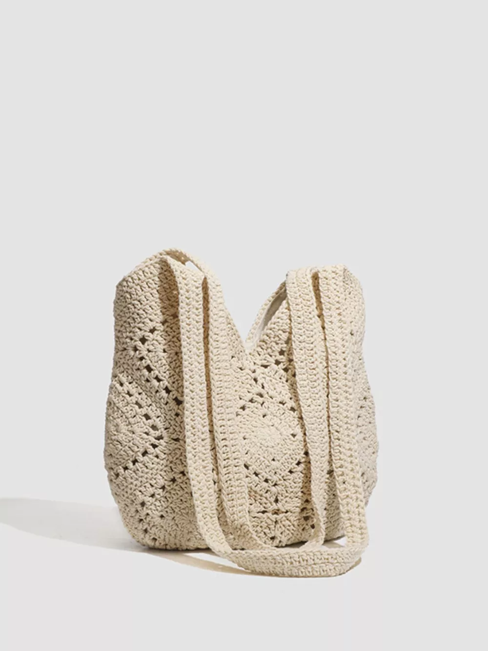Crochet Knit Shoulder Bag, image 2