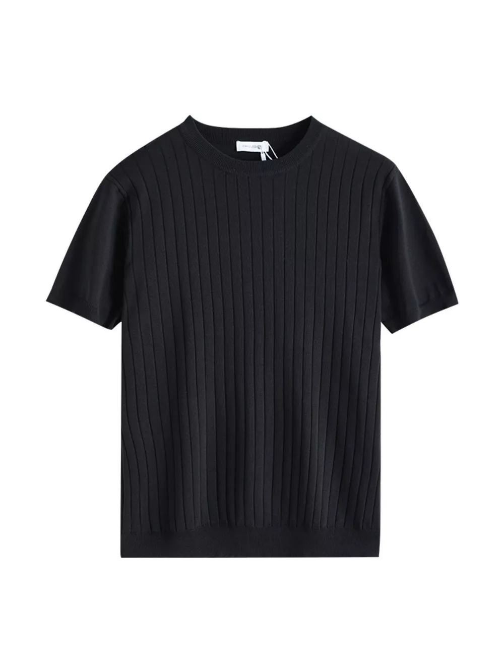 Men's Plus Size Ribbed Knit Slim Fit T-Shirt, image 5