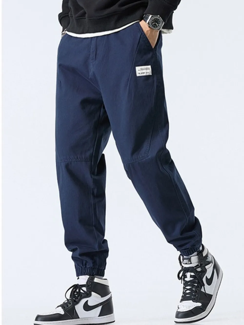 Men's Plus Size Loose Fit Joggers, image 8