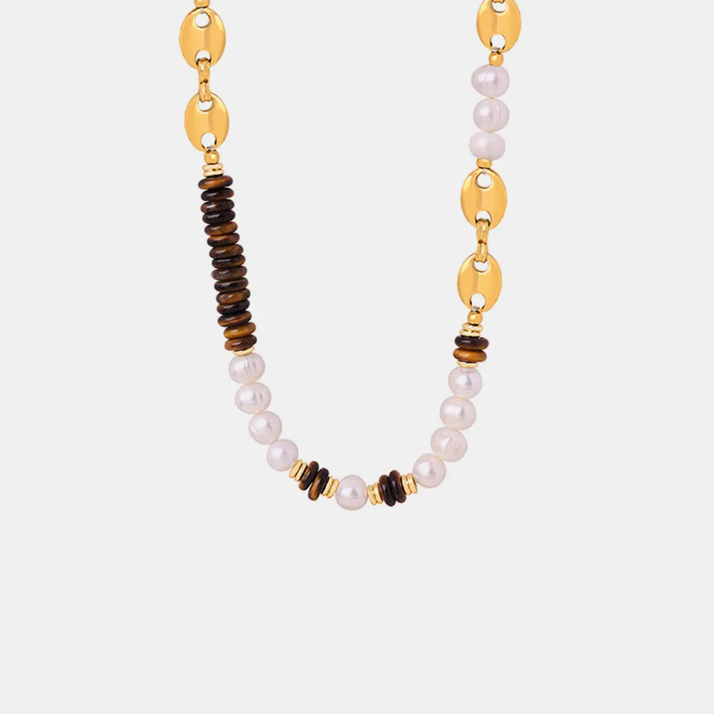 18K Gold-Plated Titanium Steel Necklace, image 3