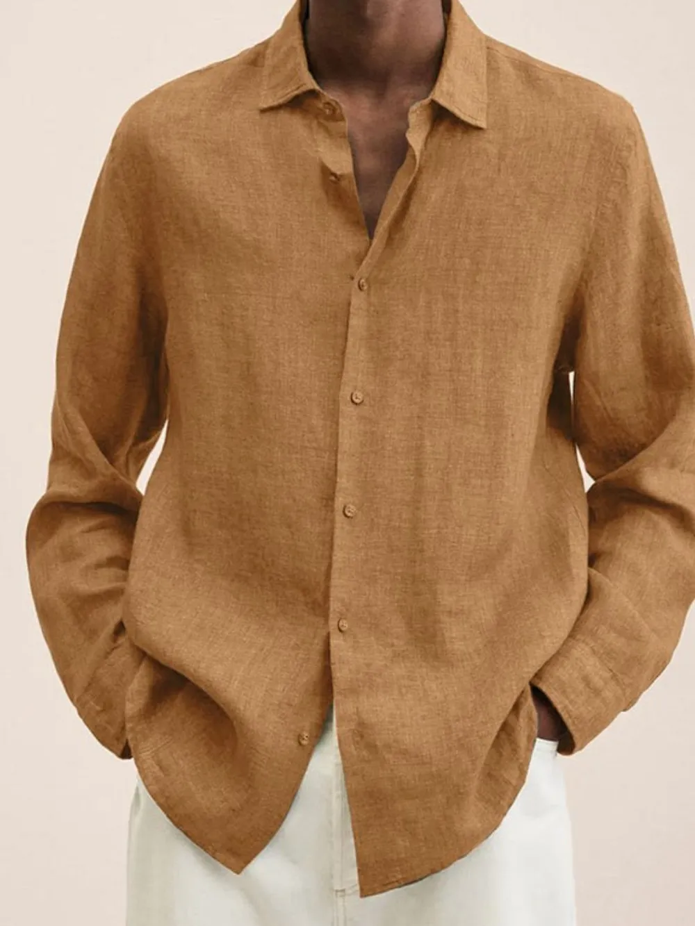 Men's Full Size Button-Down Long Sleeve Shirt Plus Size, image 8