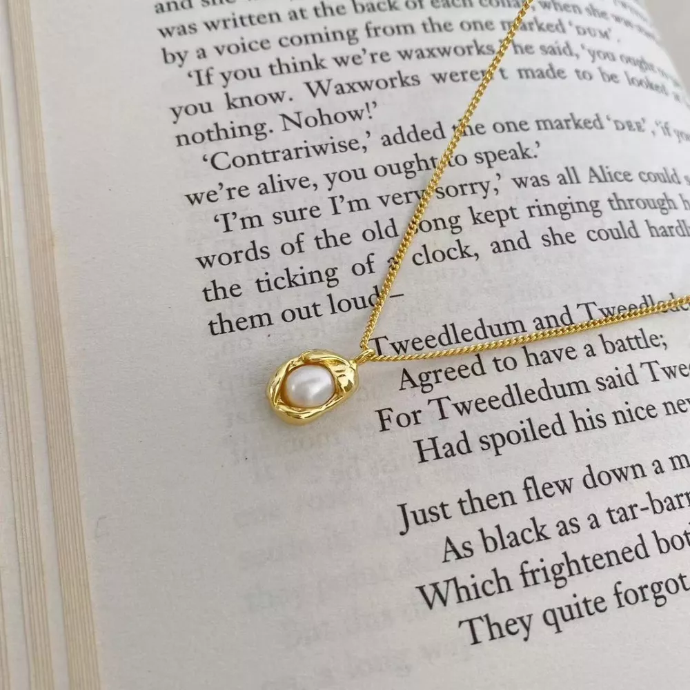 925 Sterling Silver Pearl Pendant Necklace