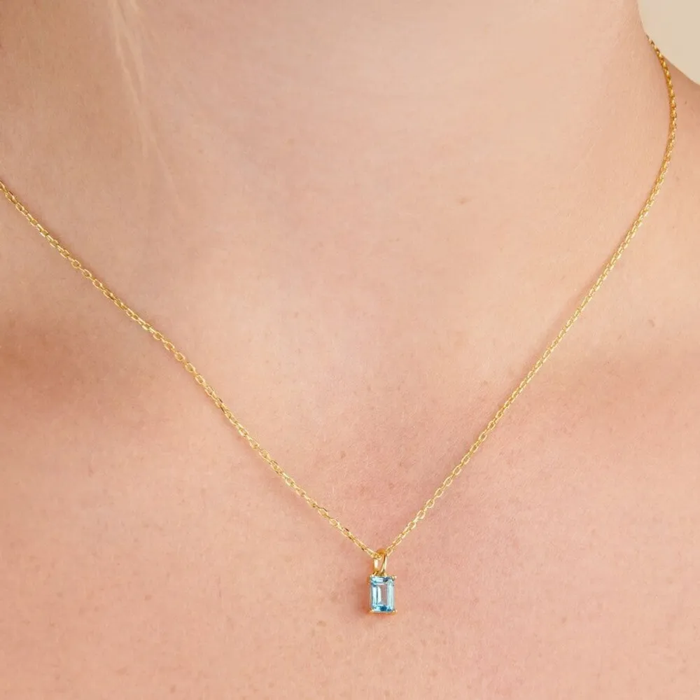 Titanium Steel Inlaid Zircon Pendant Necklace, image 3