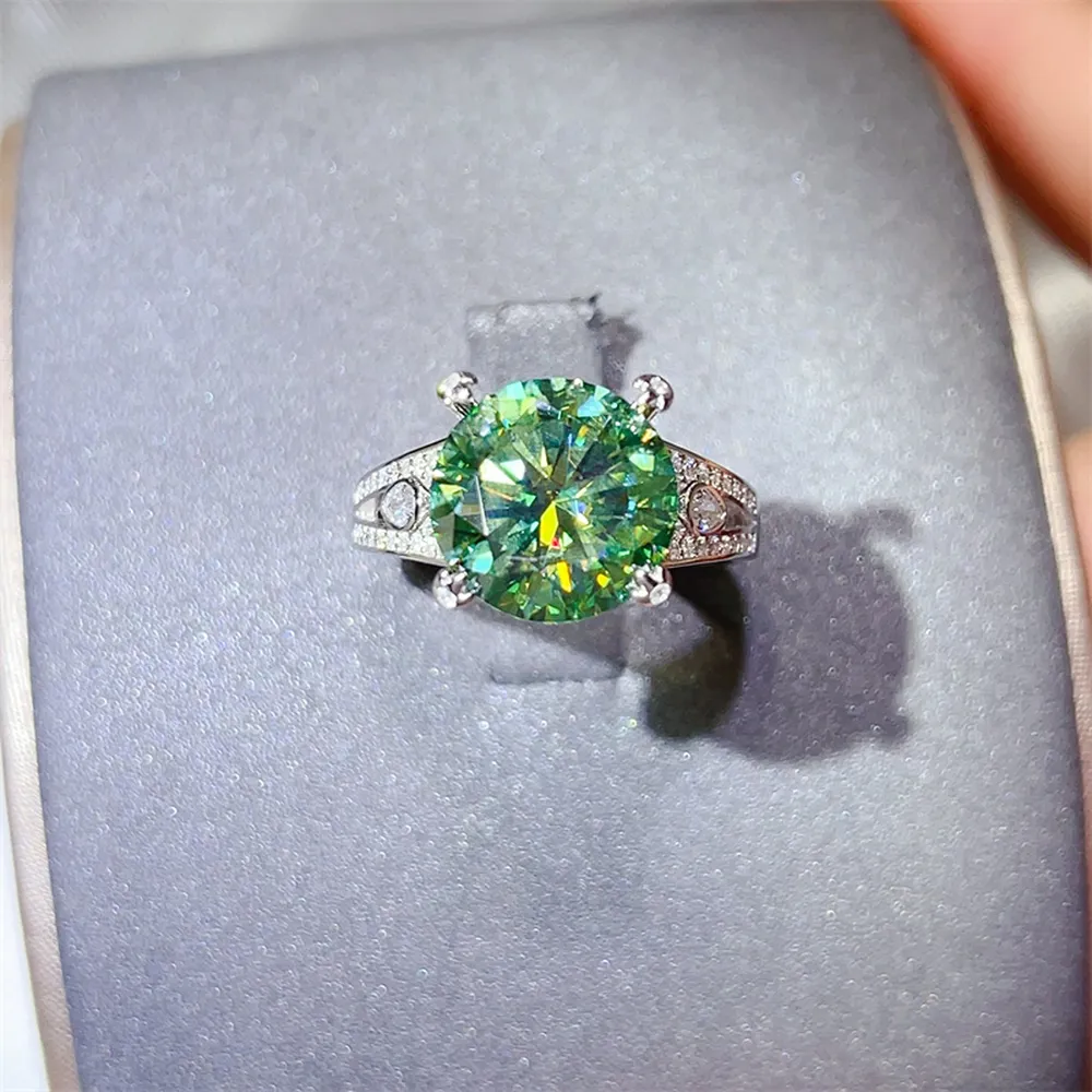 5 Carat Moissanite 925 Sterling Silver Ring, image 2