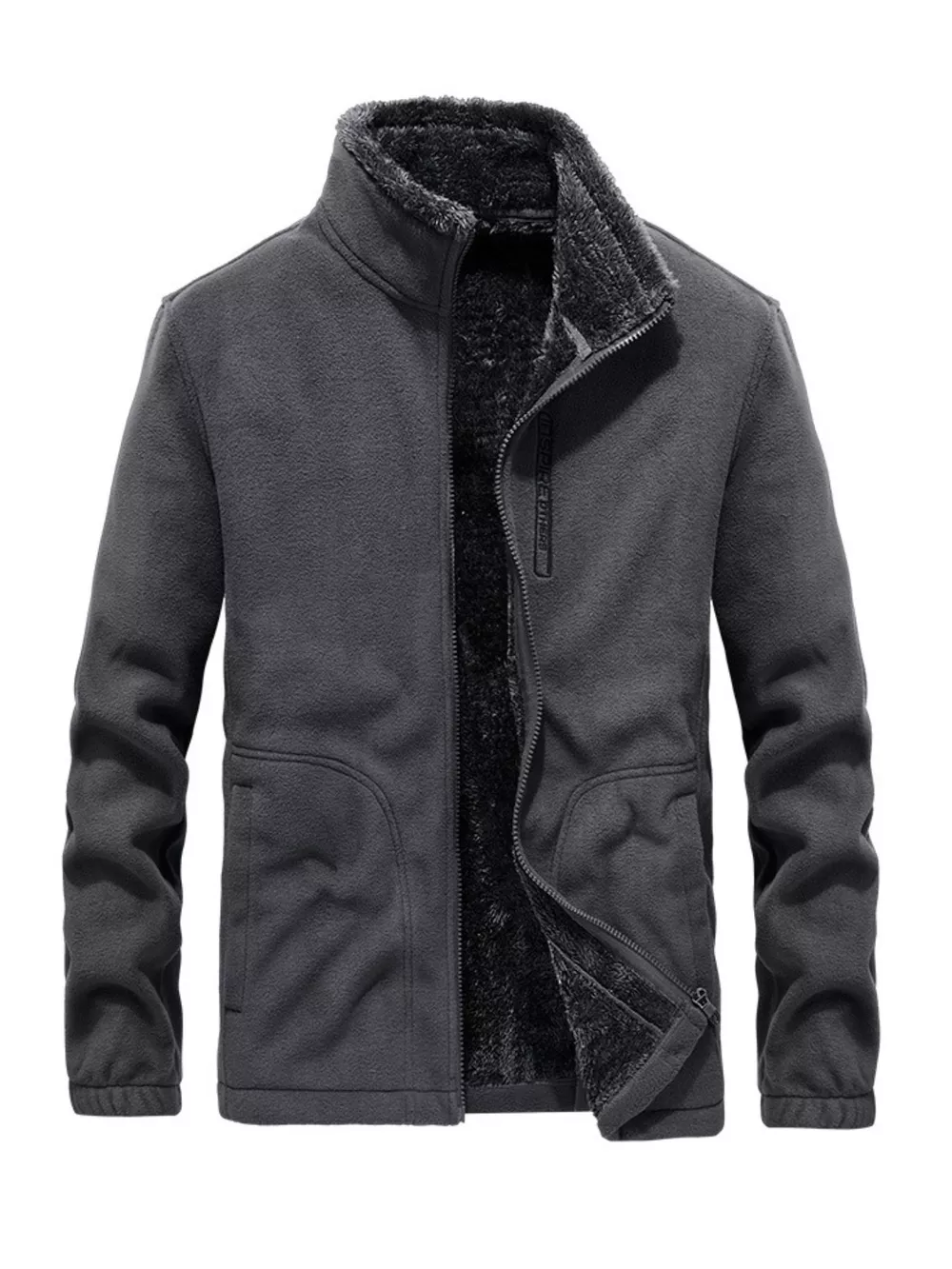 Men's Plus Size Fleece Lined Full Zip Outerwear, image 5