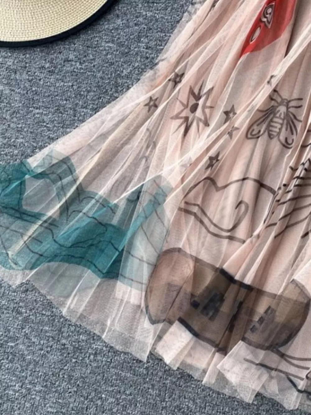 Printed Tulle Skirt, image 9