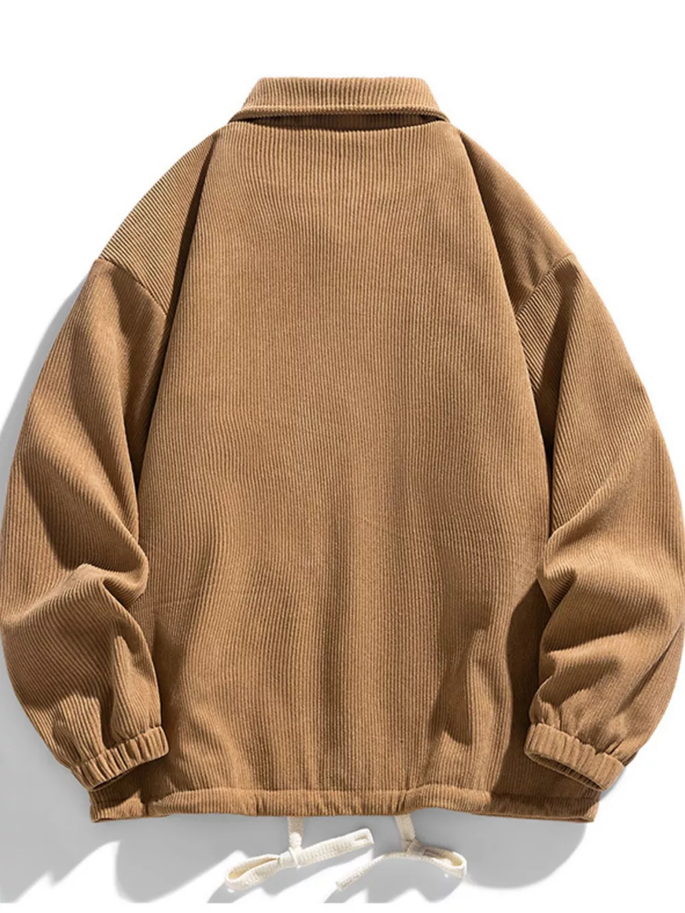 Men's Plus Size Corduroy Button-Down Jacket, image 3