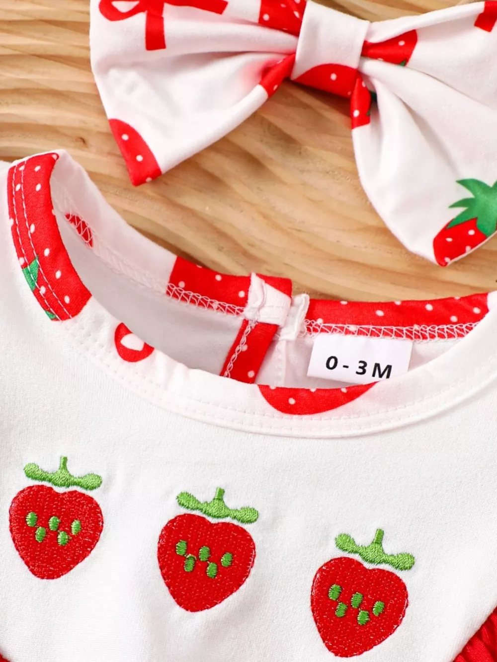 Children's Printed Ruffle Trim One-Piece with Headband, image 4