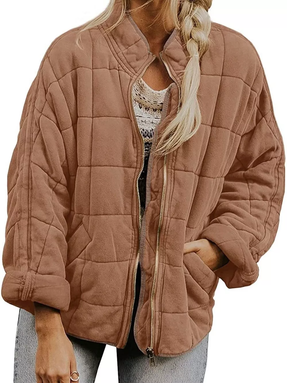 Quilted Zip Up Outerwear, image 22