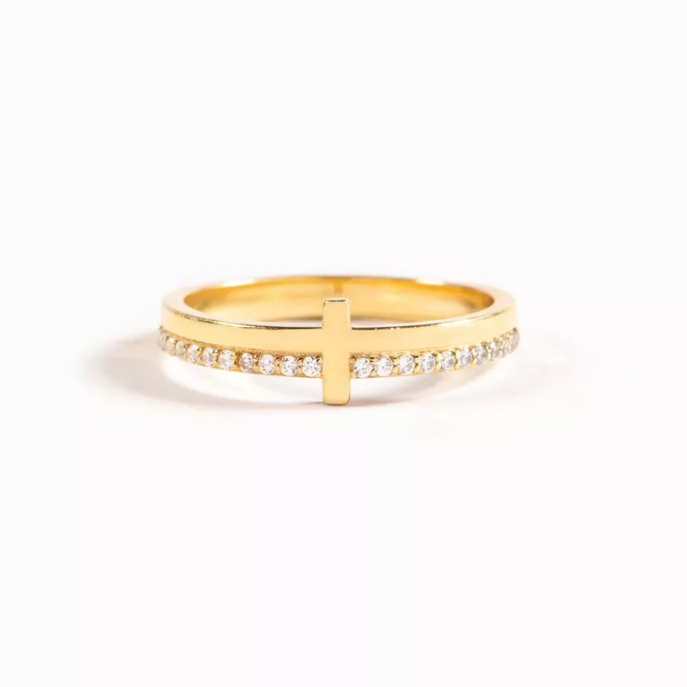 925 Sterling Silver Cross Ring, image 3