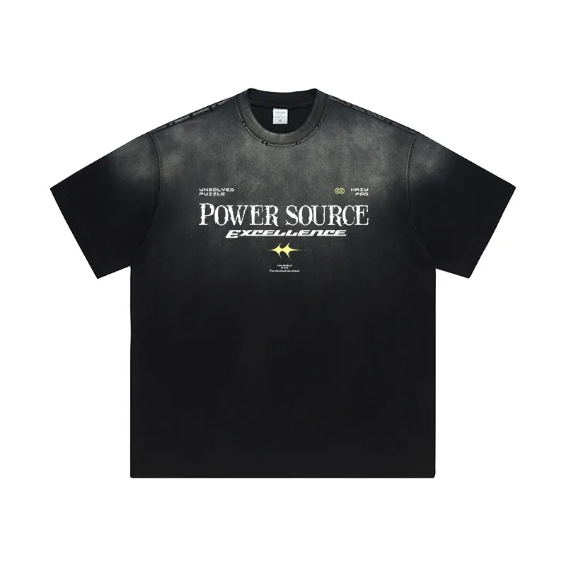 Men's Letter Graphic Round Neck Short Sleeve T-Shirt, image 4
