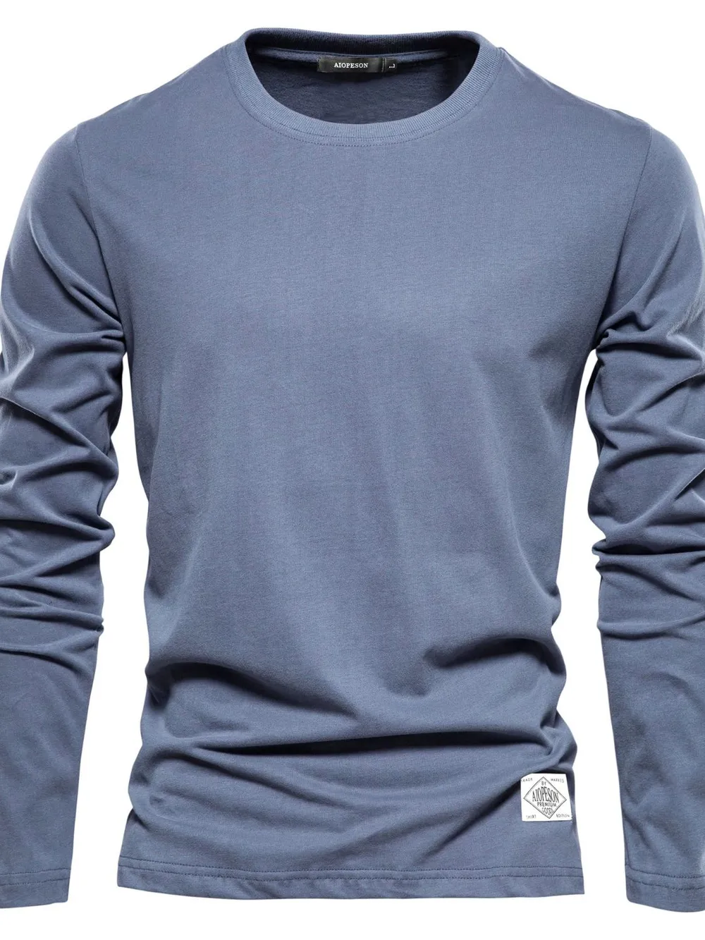 Men's Round Neck Long Sleeve T-Shirt, image 5
