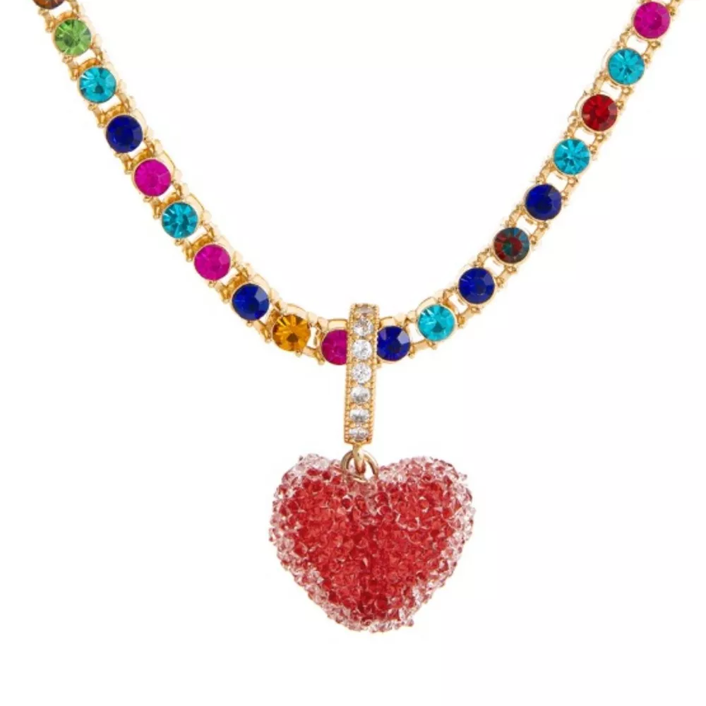 Colorful Resin Heart Necklace, image 24
